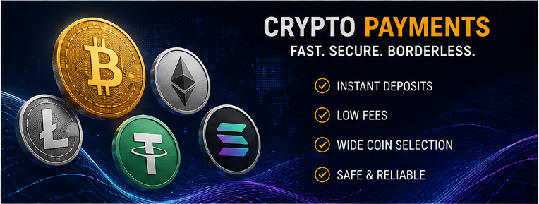 Brango Casino crypto payments with Bitcoin Ethereum Litecoin and other coins